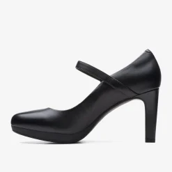 Ambyr Shine Black Leather|Clarks