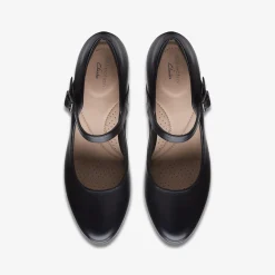 Ambyr Shine Black Leather|Clarks