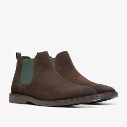 Atticus LT Top Dark Brown Suede|Clarks Clearance