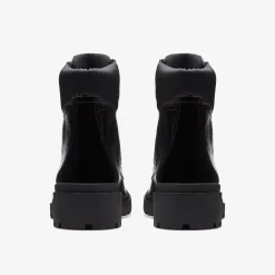 Calla Zip Black Crinkle Patent|Clarks Clearance