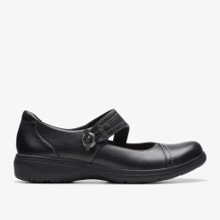 Carleigh Jane Black Leather|Clarks Discount