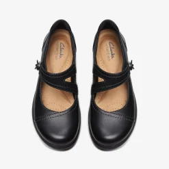 Carleigh Jane Black Leather|Clarks Discount