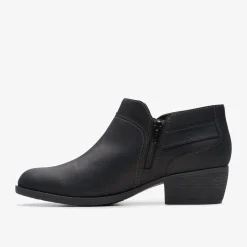 Charlten Grace Black Oily Leather|Clarks Online