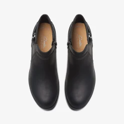 Charlten Grace Black Oily Leather|Clarks Online