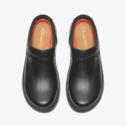 Pro Clog Black Leather|Clarks Online