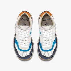 Craft Run Tor Kid Navy Combination|Clarks Outlet