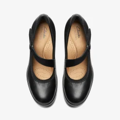 Emily 2 Mabel Black Leather|Clarks Discount