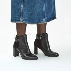 Freva 85 Buckle Black Leather|Clarks New