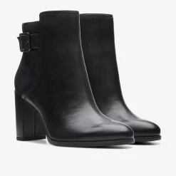 Freva 85 Buckle Black Leather|Clarks New