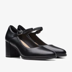 Freva 55 Strap Black Leather|Clarks Online