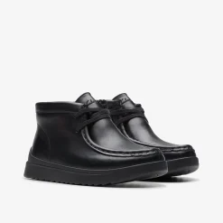 Goal Wally Kid Black Leather|Clarks Online