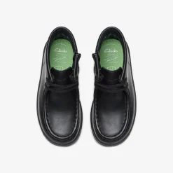 Goal Wally Kid Black Leather|Clarks Online