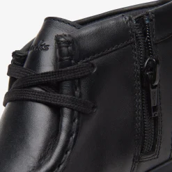 Goal Wally Kid Black Leather|Clarks Online