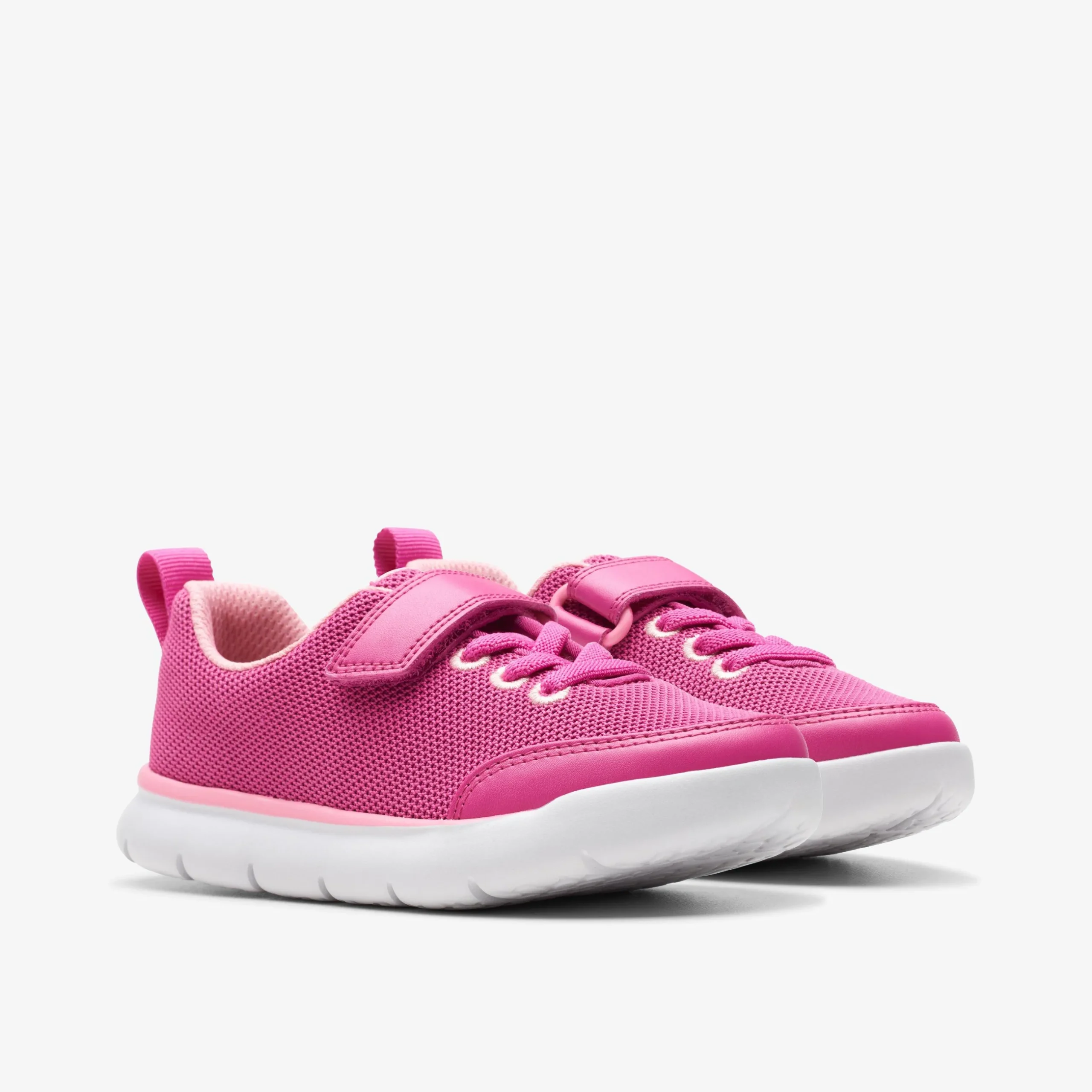 Hoop Run Kid Pink Synthetic|Clarks