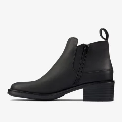 Memi Zip Black Leather|Clarks Online