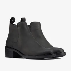 Memi Zip Black Leather|Clarks Online