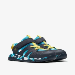 Steggy Roar Kid Navy Combination|Clarks Discount