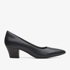 Teresa Step Black Leather|Clarks Clearance