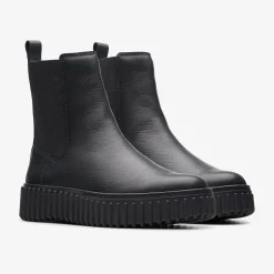 Torhill Maple Black Leather|Clarks Online