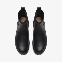 Torhill Maple Black Leather|Clarks Online