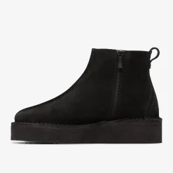 Trek Wedge Boot Black Suede|Clarks New