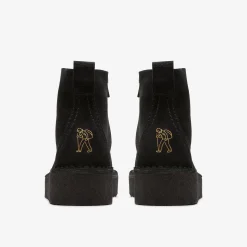 Trek Wedge Boot Black Suede|Clarks New