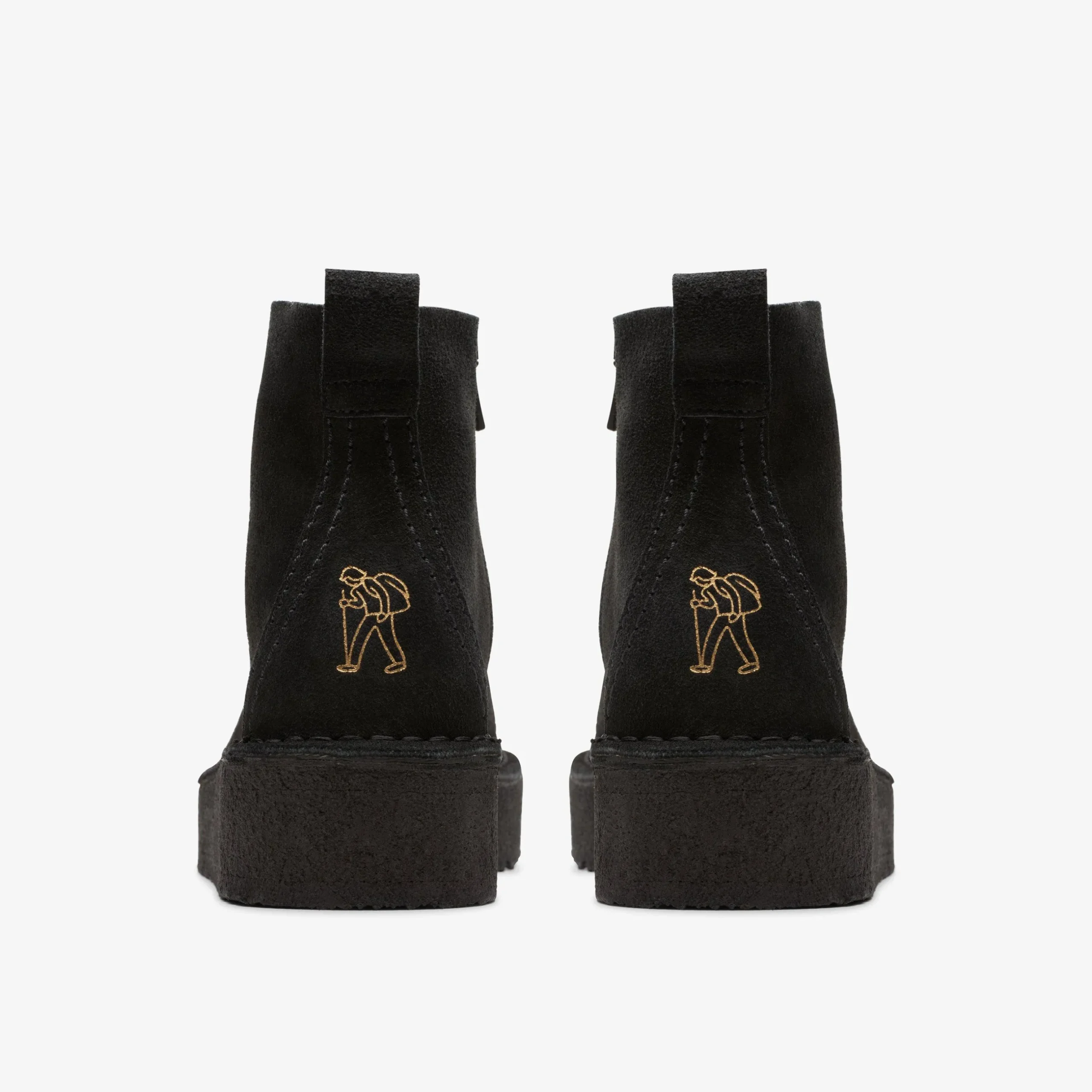 Trek Wedge Boot Black Suede|Clarks New