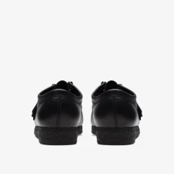 Wallabee Black Leather|Clarks Clearance