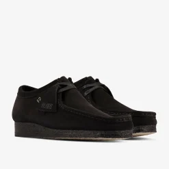 Wallabee Black Suede|Clarks Online