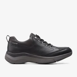 Wave 2.0 Vibe Black Leather|Clarks Clearance