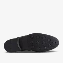 Whiddon Zip Black Leather|Clarks Online