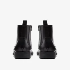 Whiddon Zip Black Leather|Clarks Online